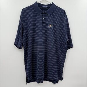 Polo golf Ralph Lauren Polo Shirt Mens Blue Stripe The Golf Club xl‎